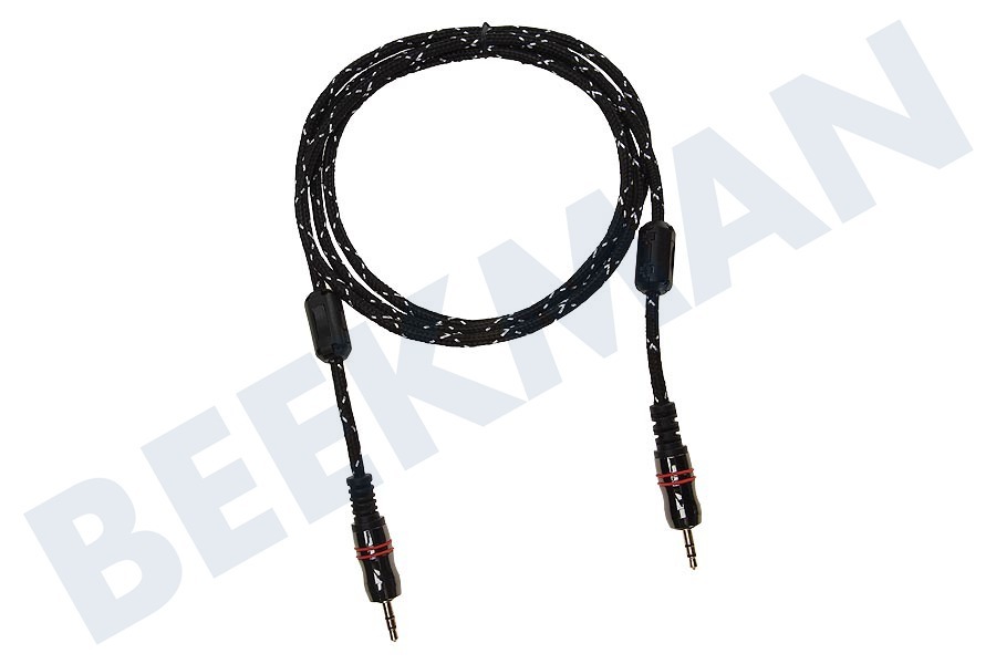 Lenco Jack Kabel 2x 3.5mm Stereo Male, 1.5 meter, Verguld