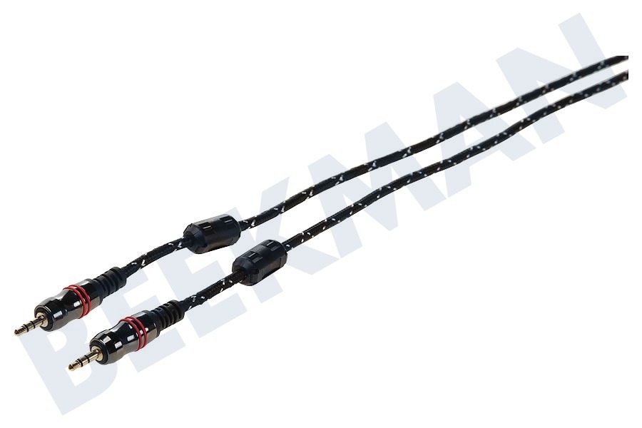 Lenco Jack Kabel 2x 3.5mm Stereo Male, 1.5 meter, Verguld