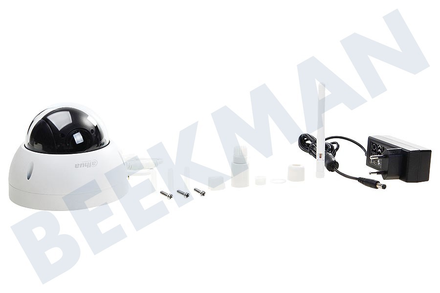 Dahua IPC-SD22204T-GN-W Beveiligingscamera 2 Megapixel HD Wifi mini Dome, 180 graden