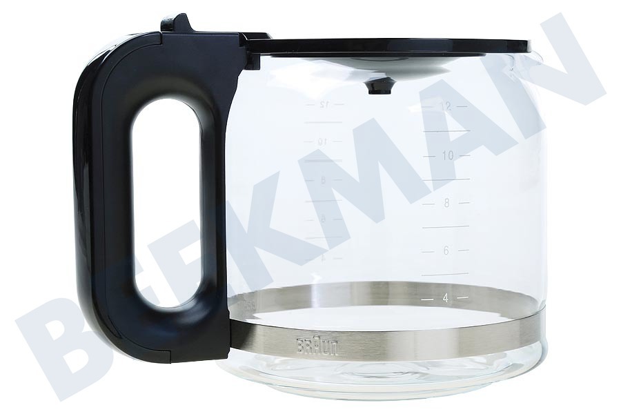 Braun Koffiezetapparaat Koffiekan Zwart, Glas
