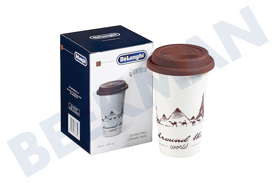 DeLonghi Koffiezetapparaat DLSC057 Thermosbeker Keramische beker met dubbele wand