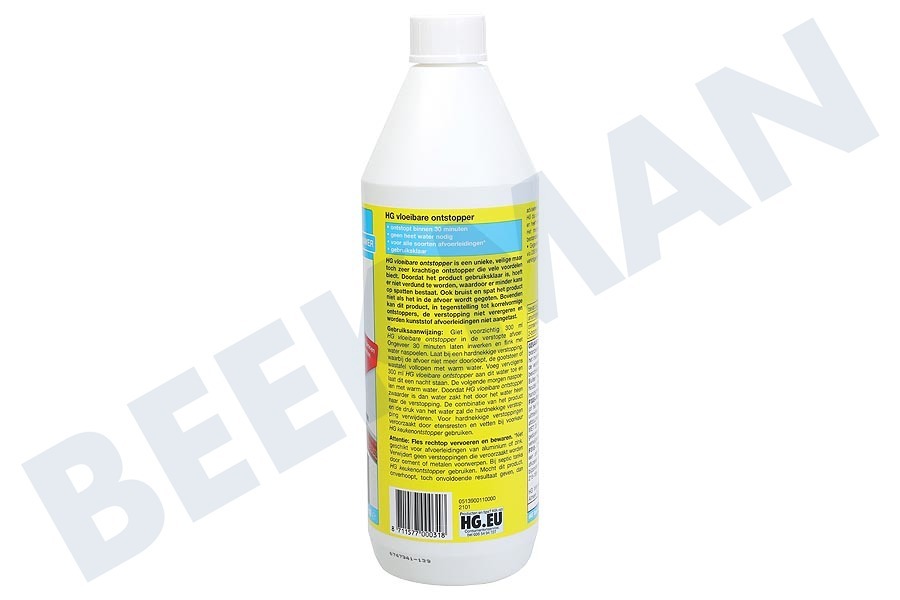 HG 139100100 HG Vloeibare Ontstopper 1L