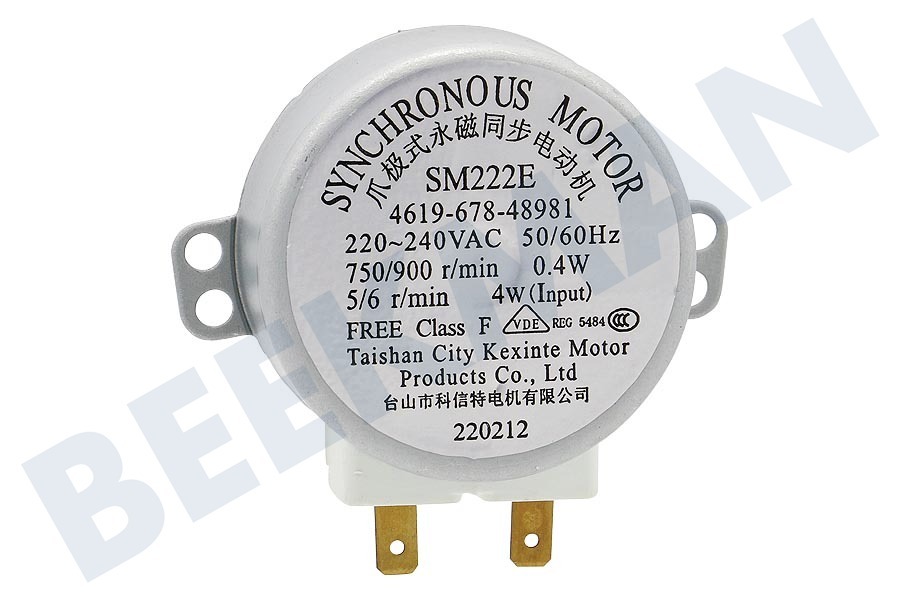 Philips Oven-Magnetron Motor Van draaiplateau -4W-