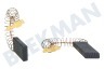 Schulthess Waschmaschine 00616505 Kohlebürste Set, 43 mm X 13 x 5 mm mit Feder/Klammer