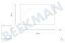 2i marchi Koelkast C00076928 Glasplaat Groentelade afdekking