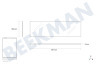 Scholtes Koelkast 280886, C00280886 Glasplaat 467x189x4 Plexiglas