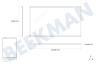 Polar Koelkast Glasplaat 460x310mm. Compleet met randen