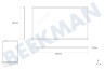Neue Koelkast Glasplaat 450x320mm met strip