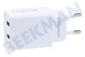 Nokia USB oplader 230V 2,1A/5V 2-poort wit
