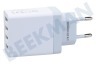 Samsung USB oplader 230V 4,8A/5V 4-poort wit