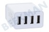Samsung USB oplader 230V 4,8A/5V 4-poort wit