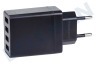 Nokia USB oplader 230V 4,8A/5V 4-poort zwart