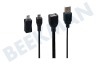 Lenco OTG kabel Micro-USB & Mini-USB