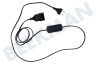 Exin Snoerdimmer 2x0.75mm2 40-200W zwart 1.7M