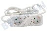 Q-Link Tafelcontactdoos 3x 1.5mm2 1.5 Meter Wit