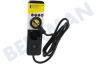 Q-Link Steckdosenleiste 3x 1,5 mm2. 1,5 Meter Schwarz, mit flachem Stecker