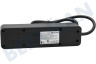 Q-Link Steckdosenleiste 3x 1,5 mm2. 1,5 Meter Schwarz, mit flachem Stecker