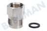 Universeel Comfort-aansluiting 1/2" recht -chroom- M24