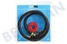 Easyfiks Gasslang Aansluit set compleet 100 cm voor los staande apparaten