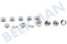 Deltafix Loxx Oberteil vernickelt 10 Stk