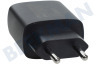 Musthavz MHTG2U20WBLK Musthavz to Go 2 Port USB-A en USB-C oplader 20W, zwart