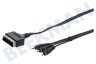 Easyfiks Scart Kabel 21p Male -> 3x Tulp RCA Male, 2.5 Meter