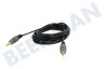 Jack Kabel 2x 3.5mm Stereo Male, 5 meter, Verguld