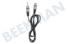 Jack Kabel 3.5mm Stereo Male - Female, 1.5 meter, VerguL