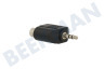 Easyfiks Klinken-Stecker-Adapter 3,5 mm auf Cinch Contra RCA-Buchse 2x