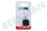 Easyfiks Klinken-Stecker-Adapter 3,5 mm auf Cinch Contra RCA-Buchse 2x