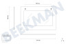 Indesit Oven-Magnetron 193157, C00193157 Glasplaat Oven deurglas 754x446