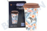 DeLonghi Koffiezetapparaat DLSC067 Thermosbeker Keramische beker met dubbele wand