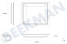 Pelgrim Oven-Magnetron Bakplaat Emaille 45,8 x 36,5 cm.