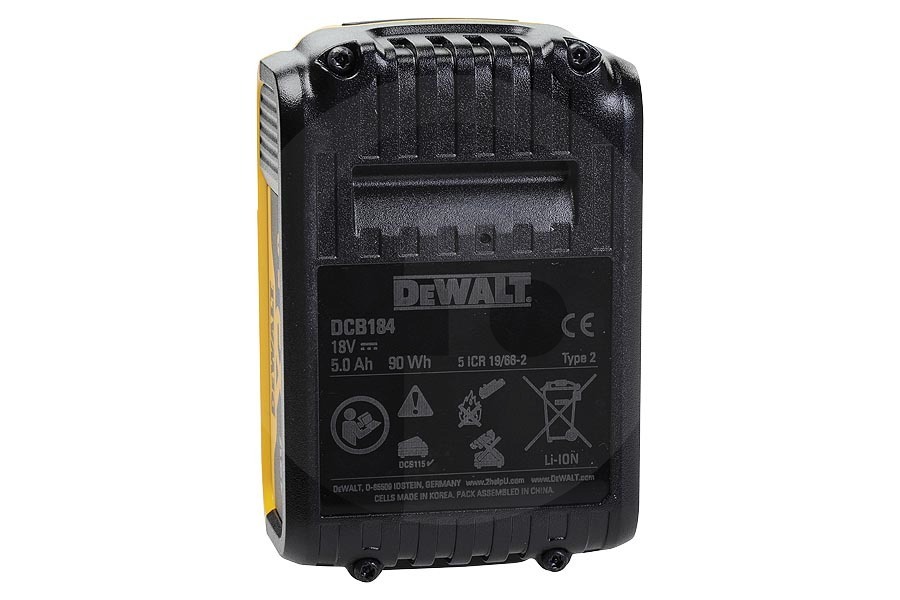 Dewalt Amoladora angular N394624 Batería DCB184 18 voltios