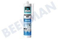 Bison 1491320 Wasautomaat Siliconenkit geschikt voor o.a. spuitkoker BISON -sanitair transparant- geschikt voor o.a. spuitkoker