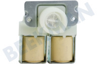Alternatief 5220FR1251E Wasmachine Magneetventiel geschikt voor o.a. DD147M, F1489QD, F147M2D Tweevoudig recht geschikt voor o.a. DD147M, F1489QD, F147M2D