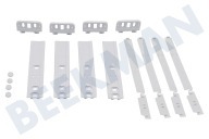 Bruynzeel 481231019131  Set deurgeleiders, wit geschikt voor o.a. ARG3401LH, KVIE3009A