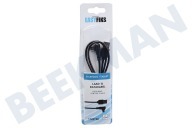 Universeel 50062746  C-type USB laad en data kabel 90 graden 100 cm zwart geschikt voor o.a. USB Type C