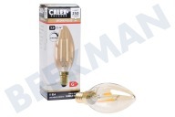 Calex  474489 Calex LED Volglas Filament Kaarslamp 3,5W 250lm E14 geschikt voor o.a. E14 B35 Dimbaar