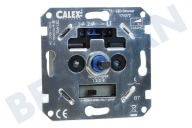 Calex  176372 Calex RC Inbouwdimmer 230V 3-70 Watt geschikt voor o.a. Dimbare LED, halogeen en gloeilampen