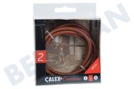 Calex 940214 Calex Textiel Omwikkelde  Kabel Bruin 1,5m geschikt voor o.a. Max. 250V-60W