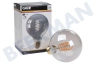 Calex  1001001400 Globe LED lamp Flexible Filament Titanium E27 Dimbaar geschikt voor o.a. E27 4W 136lm 1800K Dimbaar