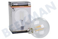 Calex  1101002500 LED volglas Lang Filament Globe lamp 4,5W E27 geschikt voor o.a. E27 GLB95 Helder, Dimbaar