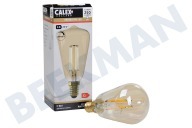 Calex  1101001500 LED Volglas Filament 3.5W E14 Gold ST48 geschikt voor o.a. E14 3.5W 250Lm 240V 2100K Dimbaar