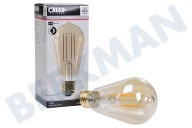 Calex  1101000100 LED Volglas Langfilament Rustieklamp ST64 4,5W E27 geschikt voor o.a. E27 4,5W 470lm 2100K ST64