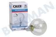 Calex  407702 LED Kogellamp Nostalgic Classic 10W E14 geschikt voor o.a. E14 10 Watt 55 Lumen 2700K