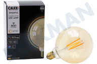 Calex 5101001600  Smart LED Filament Rustic Gold Globelamp E27 Dimbaar geschikt voor o.a. 220-240V, 7W, 806lm, 1800-3000K