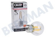 Calex  1101004300 LED Straight Filament Kogellamp Helder 4,5W E27 geschikt voor o.a. E27 4,5W 470Lm 2700K