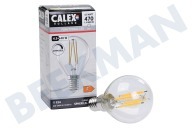 Calex  1101004200 LED Straight Filament Kogellamp Helder 4,5W E14 geschikt voor o.a. E14 4,5W 470Lm 2700K