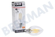 Calex  1101006700 LED Kaars B35 Helder Straight Filament E14 4,5W geschikt voor o.a. E14 4,5W 470Lm 2700K Dimbaar